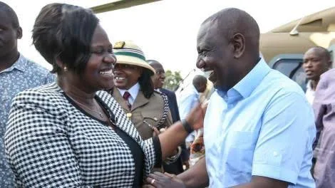 Gladys Wanga and President William Ruto