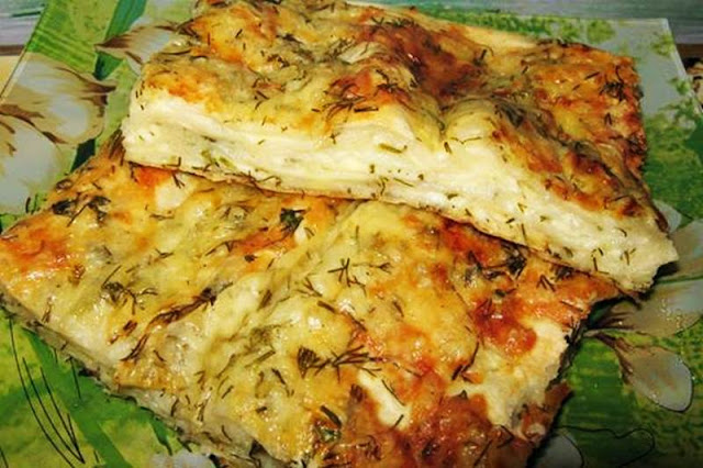 Пирог из лаваша с курицей и сыром - рецепт с фото по шагам