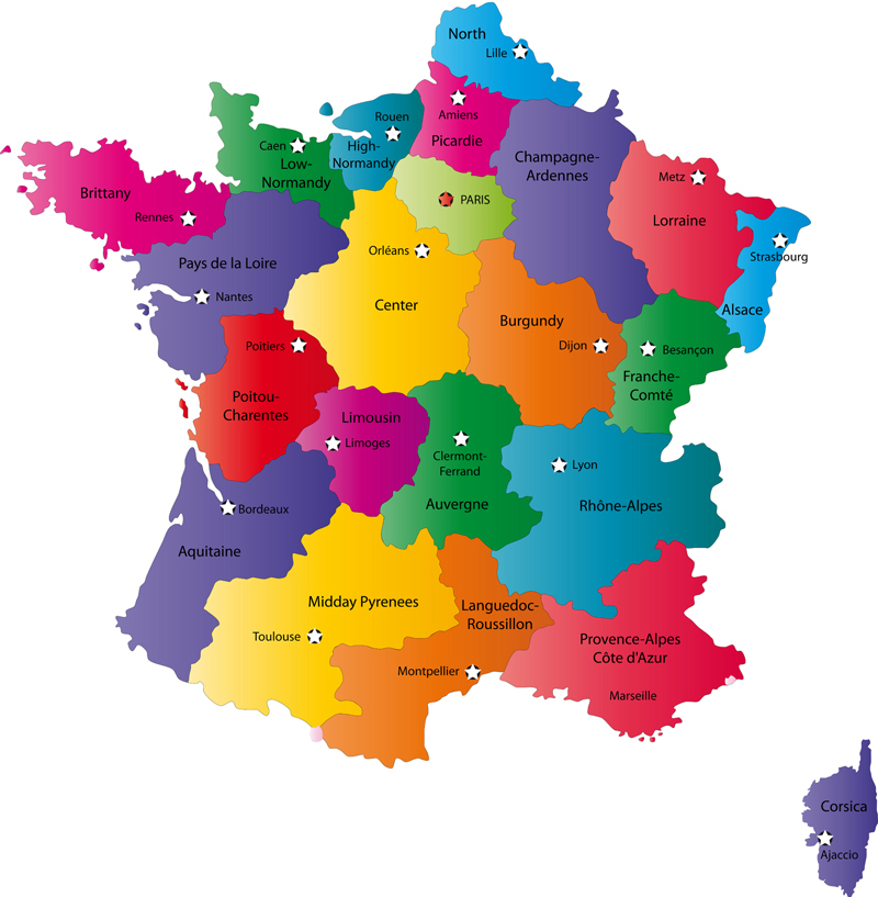 map of france with cities and towns. Map of France Cities Pictures