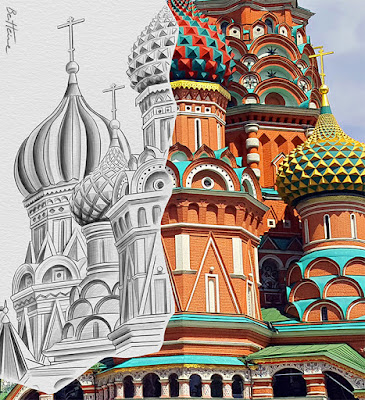 pencil vs camera - st basil cathedral - benheinerussia