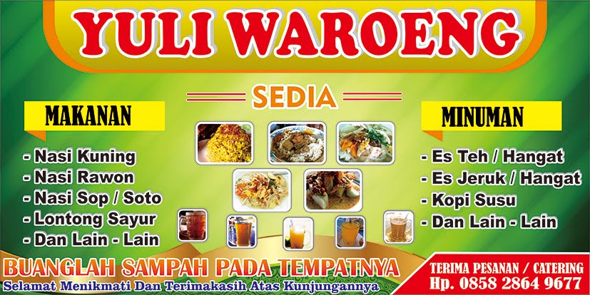 Banner Spanduk  Warung Makan Contoh  Banner