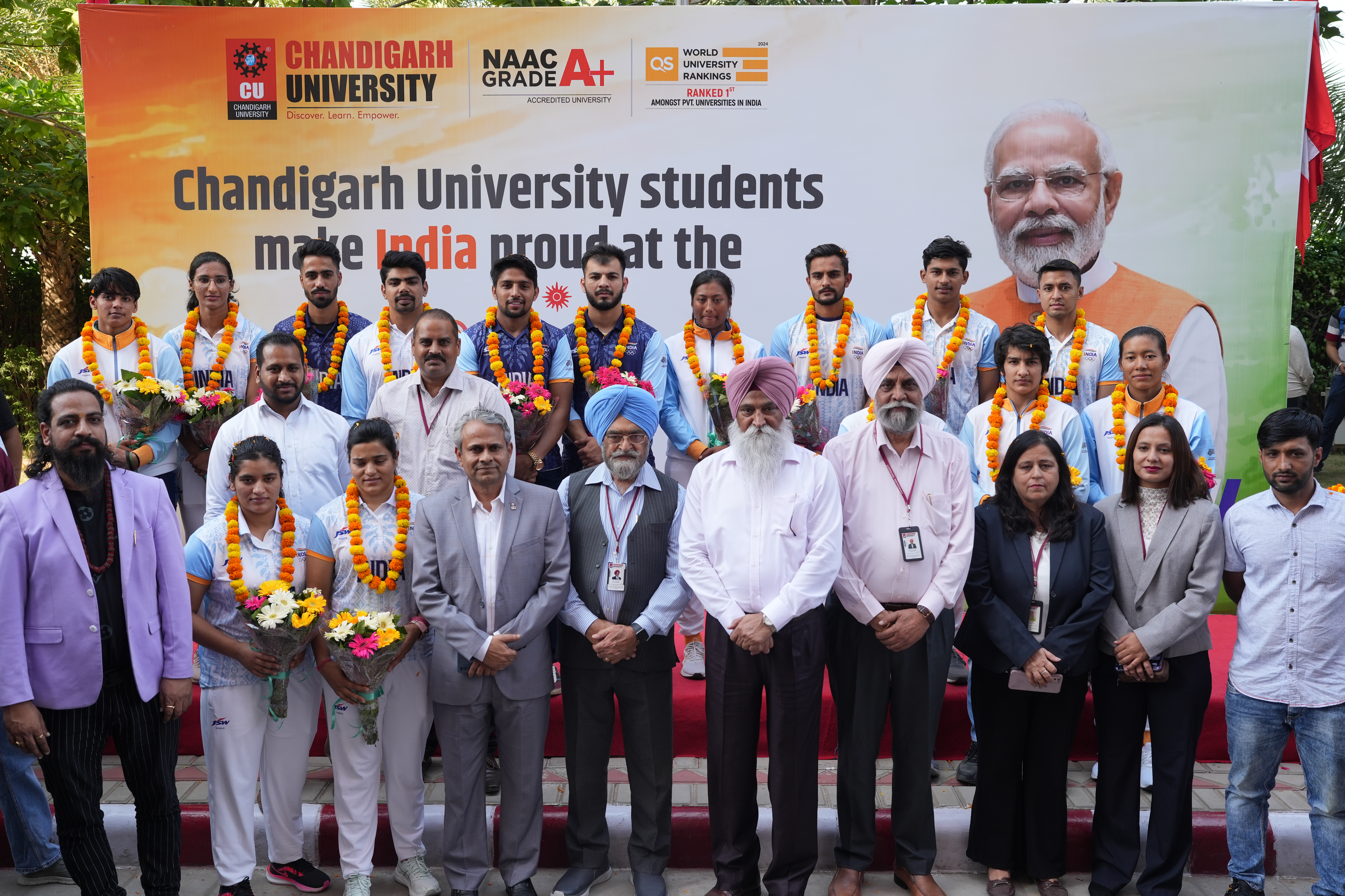 Chandigarh University represented India at Asian Games