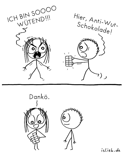 Wütend Comic