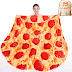 mermaker Pizza Blanket 2.0 Double Sided 60 inches, Novelty Realistic Pizza Food Blanket for Kids and Adult, 285 GSM Soft Pepperoni Pizza Blanket, Funny Gifts for Teen Boy and Girl Gifts