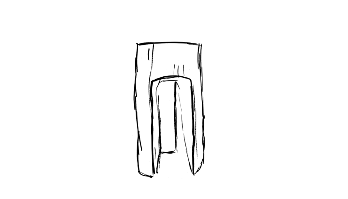 stool sketch