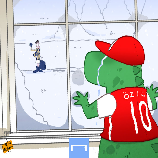 Mesut Ozil cartoon