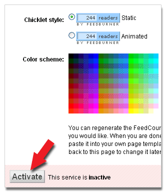 feedburner feed count