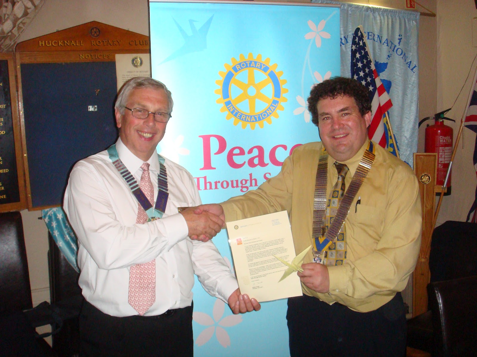 Hucknall Rotary Circular - Adventures of a Club President: Peace ...