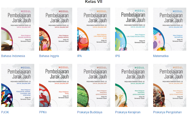 Modul PJJ SMP Kelas 7 Semester Gasal/Ganjil 