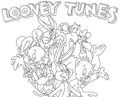 Desenhos do Show do Looney Tunes para Colorir e Imprimir