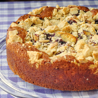 Cherry Swirl Almond Crumble Coffee Cake 