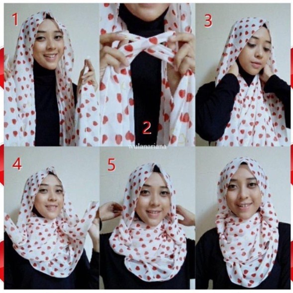  Cara Memakai Hijab Pesta Simple Segi Empat Modern Terkini