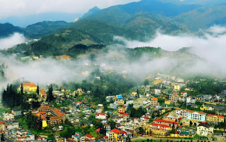Sapa view from Ham Rong mountain