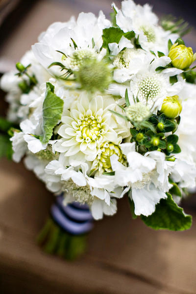 When I think of a nautical bouquet it's always white