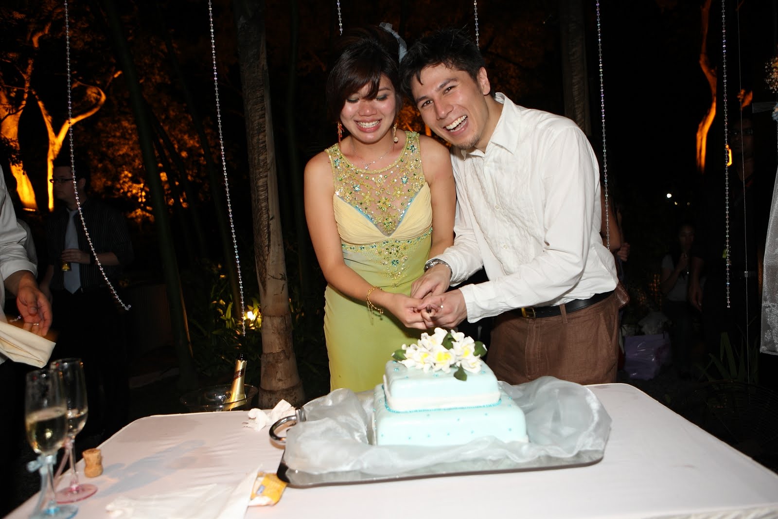 our beach themed wedding cake,