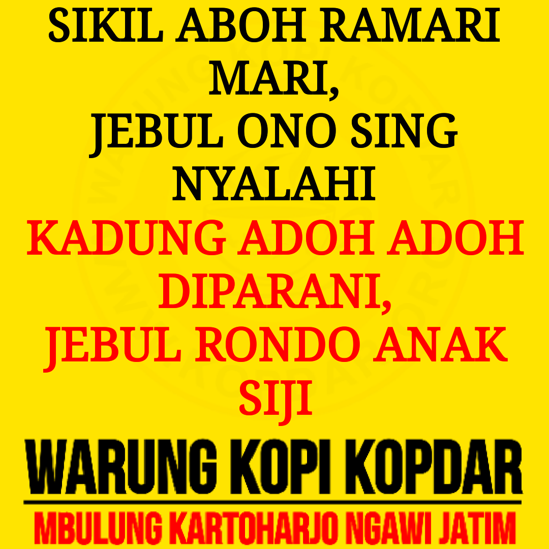 PANTUN LUCU BERGAMBAR 2017 WARUNG KOPI KOPDAR