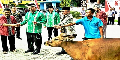 PDAM Padang Bagikan 39 Hewan Kurban ke Warga