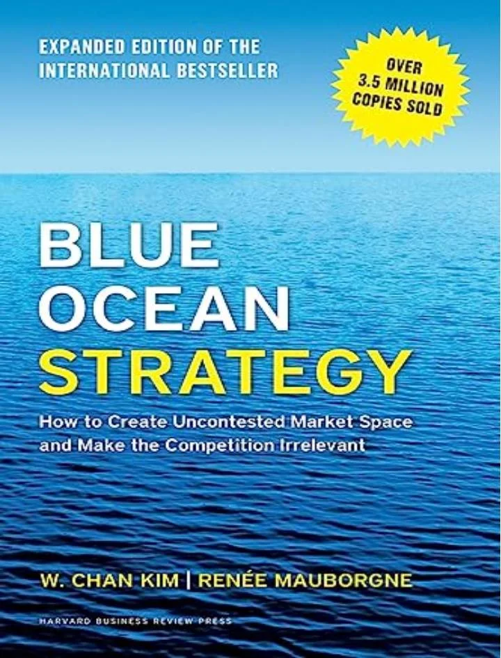 Cover Page Of Business Book Named Blue Ocean Strategy