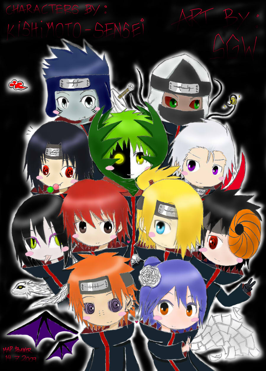 Naruto Wallpaper Akatsuki Chibi