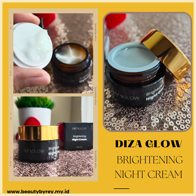 Kemasan diza glow brightening night cream