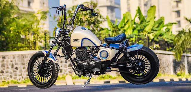 Maratha Motorcycles Softtail Bobber modified bajaj avenger