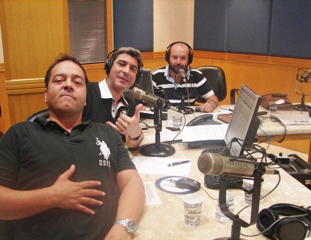 O trio do humorístico do "Na Geral", Beto Hora, José Paulo da Glória e Lélio Teixeira: em busca de nova emissora