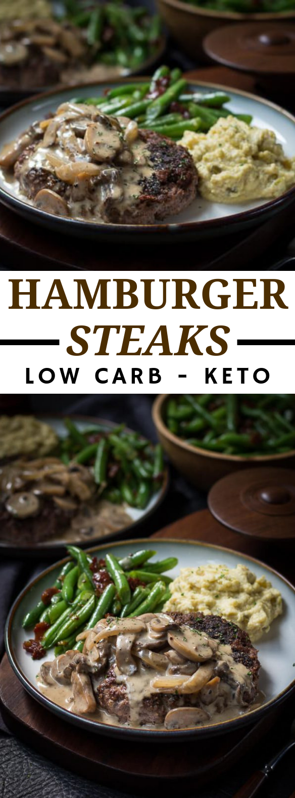 HAMBURGER STEAK AND GRAVY RECIPE #lowcarb #keto