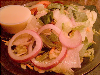 Garden Salad with Honey Mustard Dressing