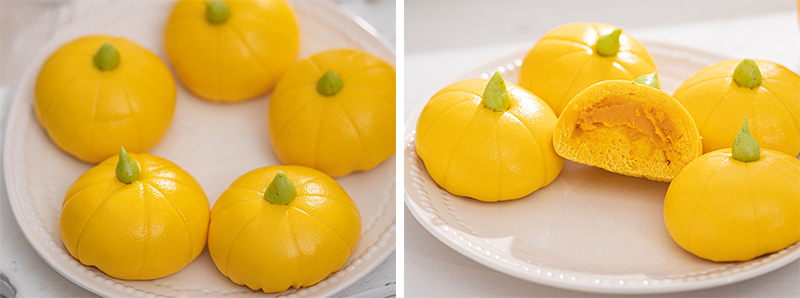 Pumpkin Steam Buns(Baozi) For Kids