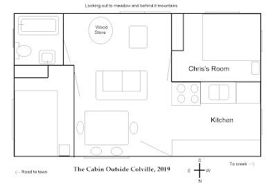 The cabin outside Colville in 2019