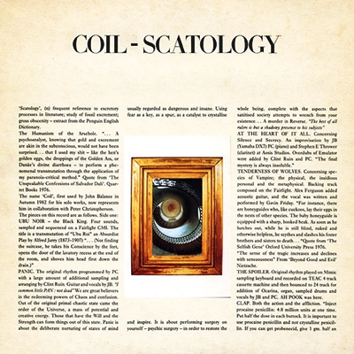 Okładka albumu "Scatology" grupy Coil. Coil - Scatology