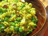 Green Pea Pulao with Cashews