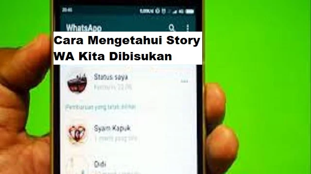 Cara Mengetahui Story WA Kita Dibisukan