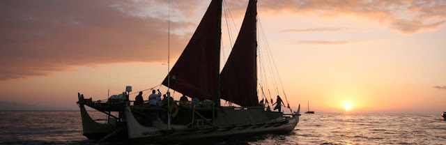 The Hokule'a is a modern canoe used to replicate and perpetuate ancient wayfinding tradition