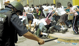 Student demonstrations, Tegucigalpa, Honduras