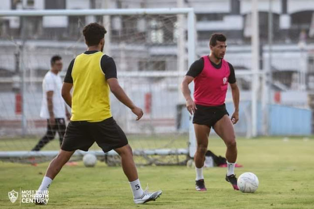 رباعي الزمالك يؤدي تدريبات تأهيلية في "الجيم"