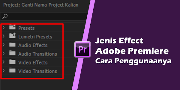 Jenis-Jenis Effects Adobe Premiere Pro CC dan Cara penggunaannya