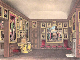 The Queen's Dining Room, Kensington Palace, from The History  of the Royal Residences by WH Pyne (1819)