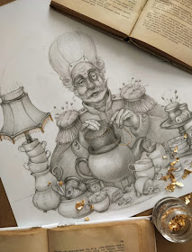 02-The-Mad-Hatter-Alice-in-Wonderland-Drawings-Anastasia-Zviaha-www-designstack-co