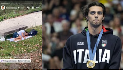 Thomas Ceccon, the gold medallist swimmer from Italy, was photographed dozing off in a Paris park following his complaints about the conditions at the Olympic Village. Ceccon, who won gold in the men's 100-meter backstroke and bronze in the men's 4x100-meter freestyle at the games, expressed his displeasure with the "bad" housing conditions by sleeping in a park.  "There is no air conditioning in the village, it's hot, the food is bad. Many athletes move for this reason: it's not an alibi or excuse, it's the reality of what perhaps not everyone knows. I'm disappointed that I didn't make the final but I was too tired. It's hard to sleep both at night and in the afternoon. Usually, when I'm at home, I always sleep in the afternoon: here I really struggle between the heat and the noise," he told Mirror UK. (Also Read: After Yusuf Dikec, China shooter steals the show at Paris Olympics with Hello Kitty rifle)  Other athletes have also raised their concerns regarding the condition at Paris Olympics 2024. Australian swimmer Ariane Titmus also criticised the living conditions after winning the women's 400m freestyle. She said, "It probably wasn't the time I thought I was capable of, but living in the Olympic Village makes it hard to perform. It's d