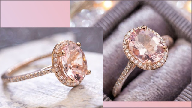 Morganite Rings With Case