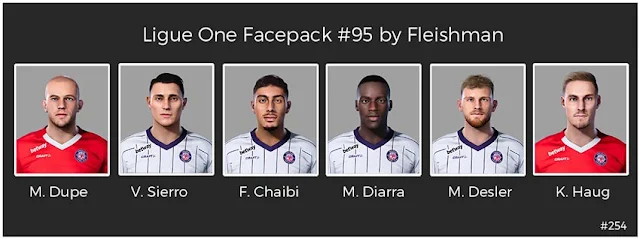 Ligue 1 Facepack #95 For eFootball PES 2021