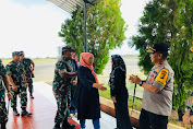 Kapolda Sulbar Sambut Kunjungan Pangdam XIV Hasanuddin di Tampa Padang