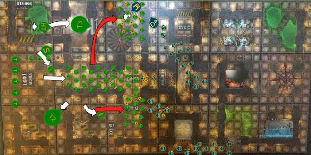 Warhammer 40k battle report - Maelstrom of War - custom scenario - 1500 points - Thousand Sons vs Tyranids, Hive Fleet Kronos.