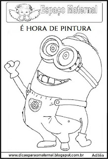 Desenho dos minions  para colorir 