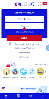 mobile banking app login image