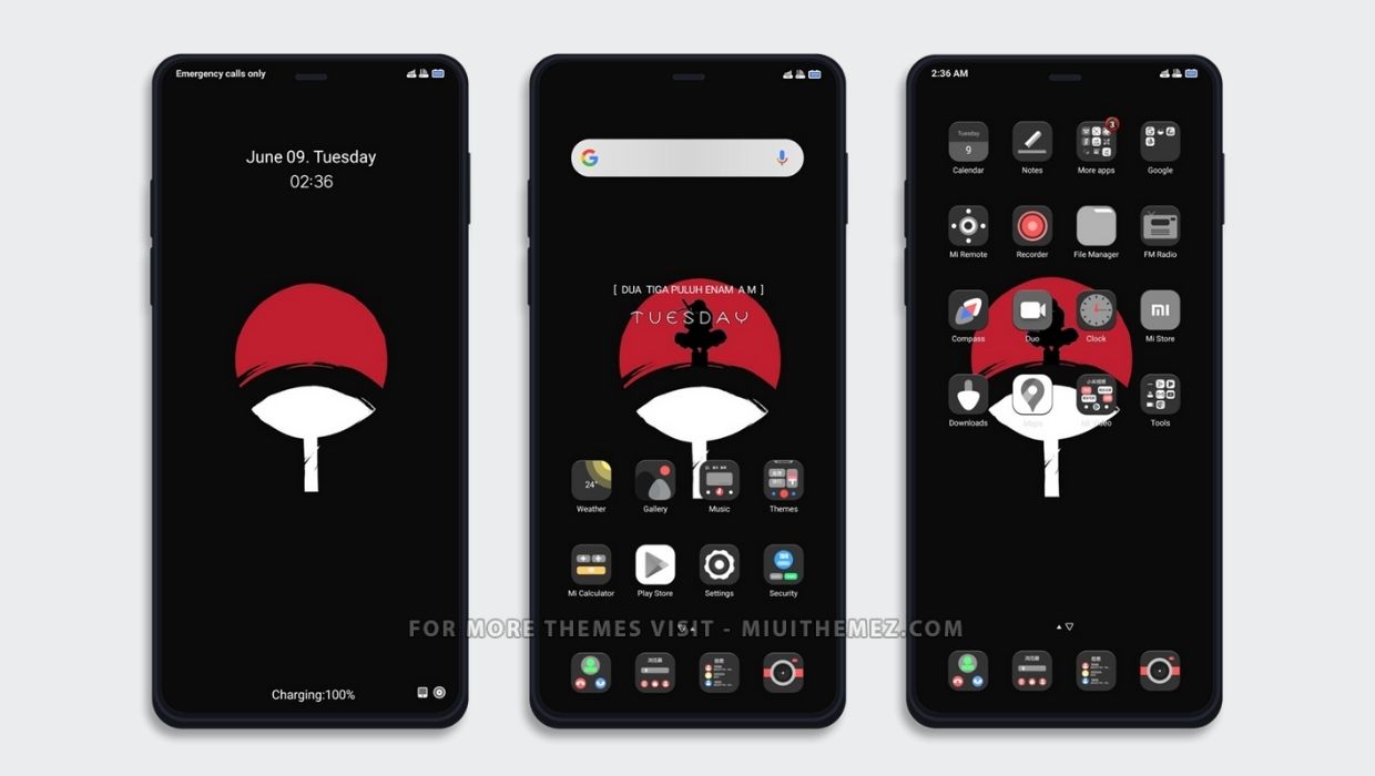 Uchiha MIUI Theme