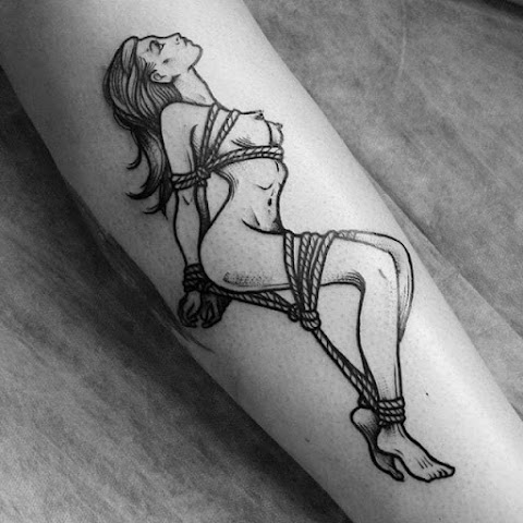 15 Intense Shibari Tattoos