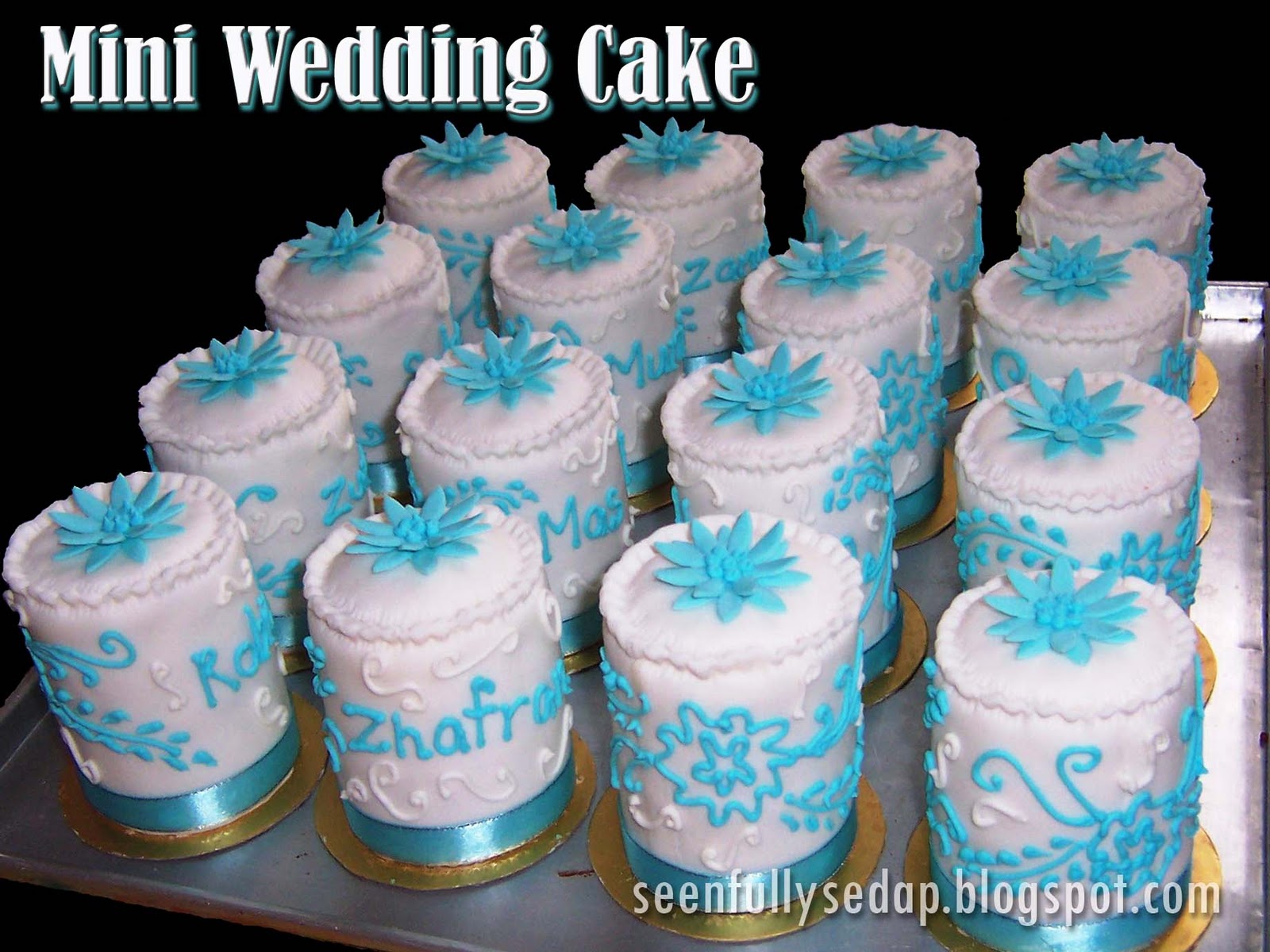 Seenfully Sedap Mini  Wedding  Cake  Zafran