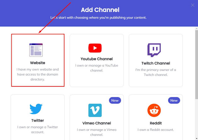 brave website adding process, how to add a website in brave publisher account